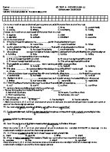 Đề kiểm tra 45 phút số 4 môn Tiếng Anh Lớp 11 - Năm học 2018-2019